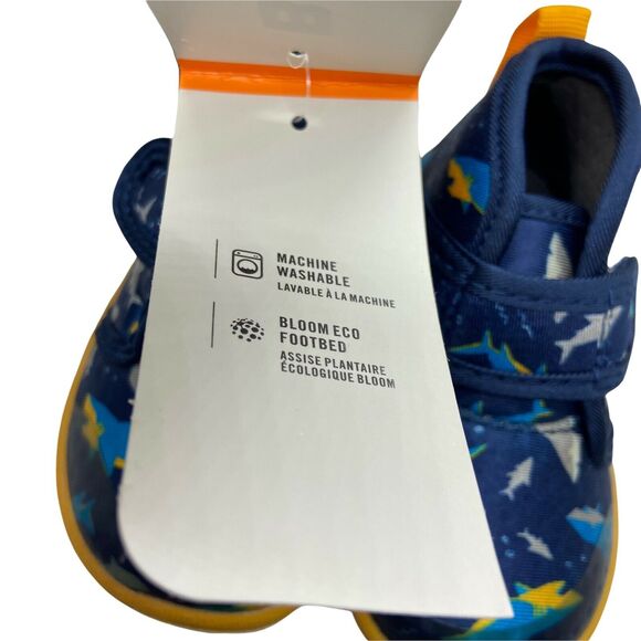 Bogs Shoes Outdoor Play Baby Kicker Mid Shark Blue Round Toe Hook Loop Size 5 - Picture 4 of 7